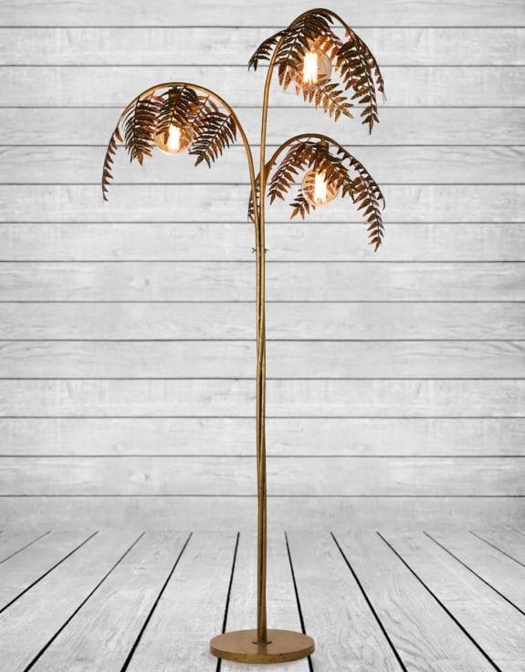 Product photograph of Palm Leaf Floor Lamp from Choice Furniture Superstore.