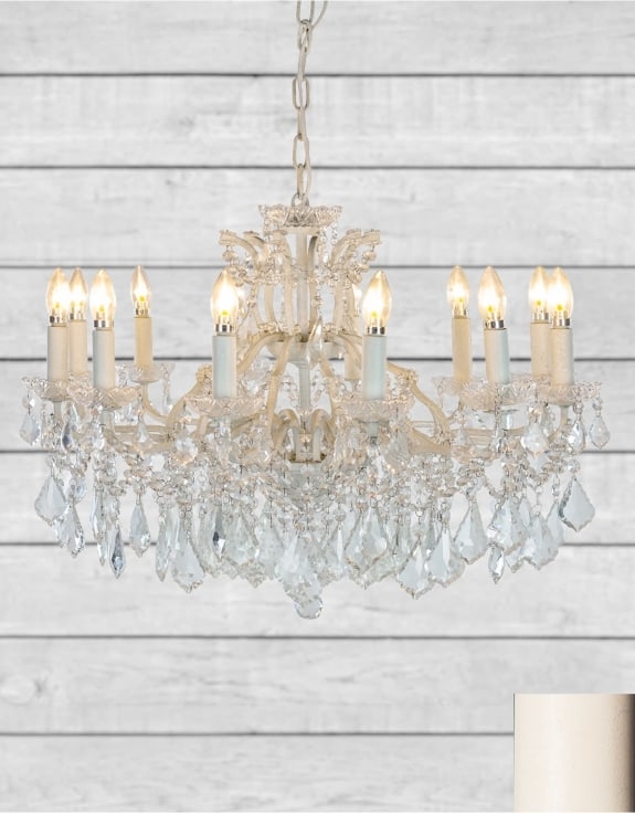 Product photograph of 12 Branch Shallow Chandelier from Choice Furniture Superstore.