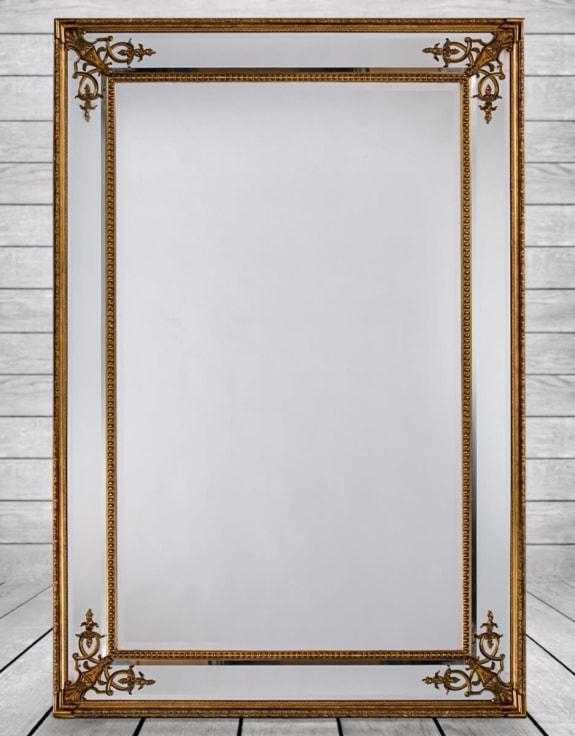 Product photograph of Large Gold French Mirror - 134cm X 192cm from Choice Furniture Superstore.