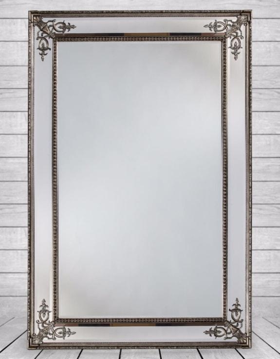 Product photograph of Large Silver French Mirror - 134cm X 192cm from Choice Furniture Superstore.