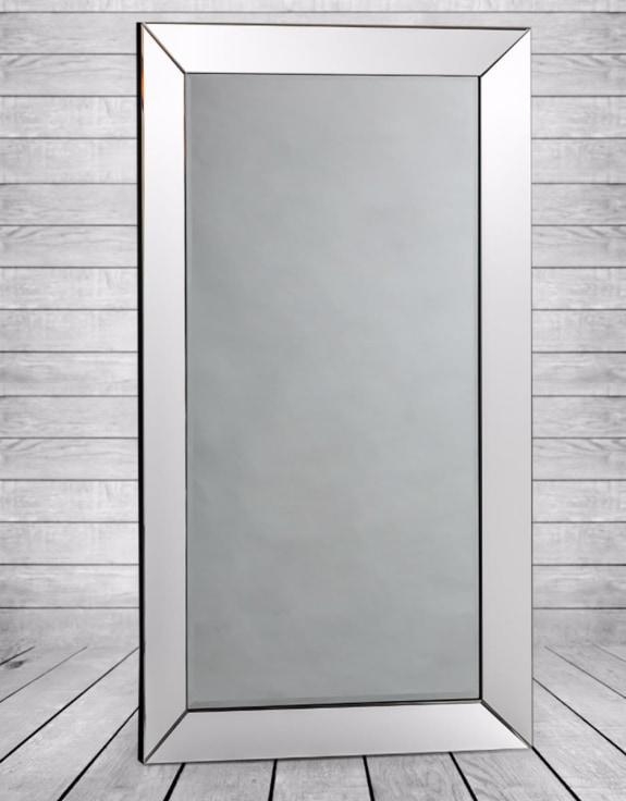 Product photograph of Large Rectangular Mitre Edged Venetian Wall Mirror - 100cm X 180cm from Choice Furniture Superstore.