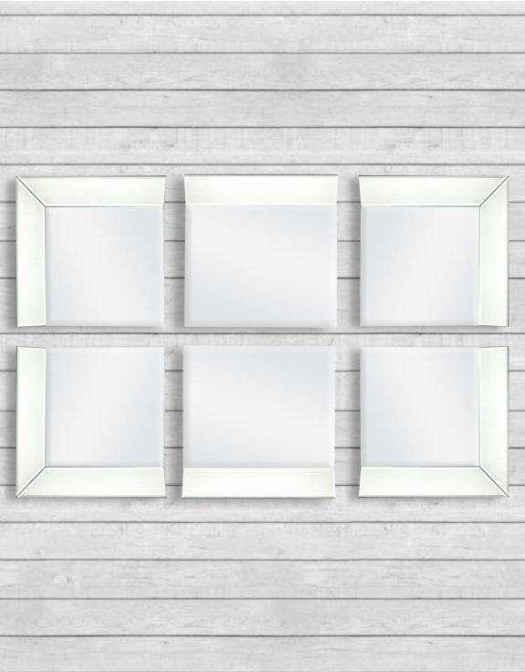 Product photograph of Venetian 4 Corner Piece Mirror Set - 40cm X 40cm from Choice Furniture Superstore.
