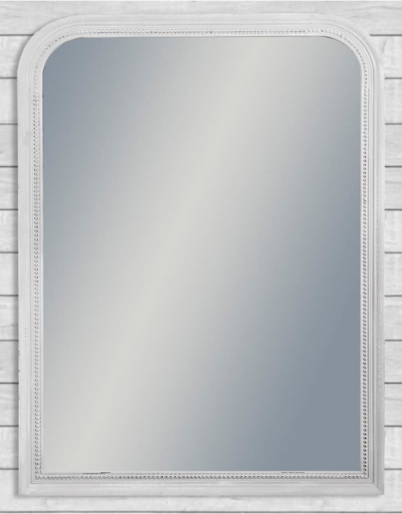 Product photograph of Beaded Portrait Wall Mirror - 80cm X 110cm from Choice Furniture Superstore.