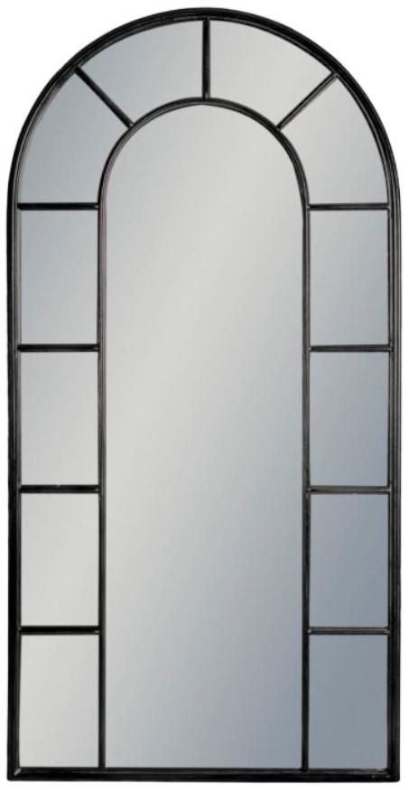 Product photograph of Antique Arch Window Mirror - 61 5cm X 122 5cm from Choice Furniture Superstore.