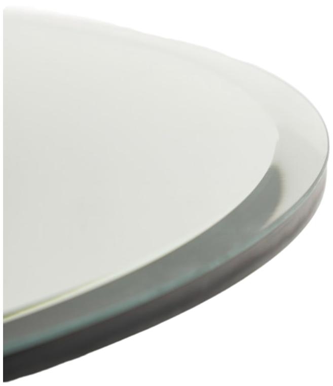Product photograph of Round Bevel Edge Plain Mirror - 61cm X 61cm from Choice Furniture Superstore.