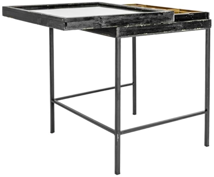 Product photograph of Antiqued Black Set Of 2 Nest Display Side Tables from Choice Furniture Superstore.