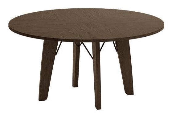 Product photograph of Skovby Sm128 Round 6 Seater Dining Table from Choice Furniture Superstore.