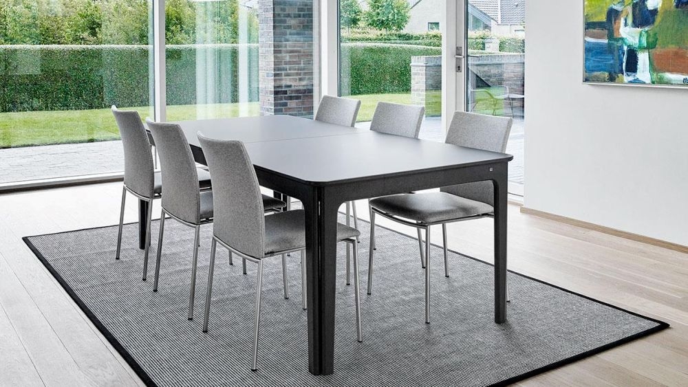 Product photograph of Skovby Sm48x Steel Brushed Stackable Dining Chair from Choice Furniture Superstore.