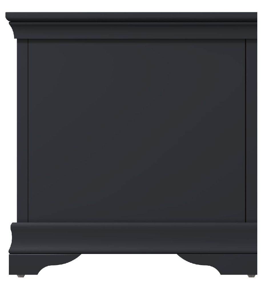 Product photograph of Clearance - Chantilly Midnight Grey Painted Blanket Box - D583 from Choice Furniture Superstore.