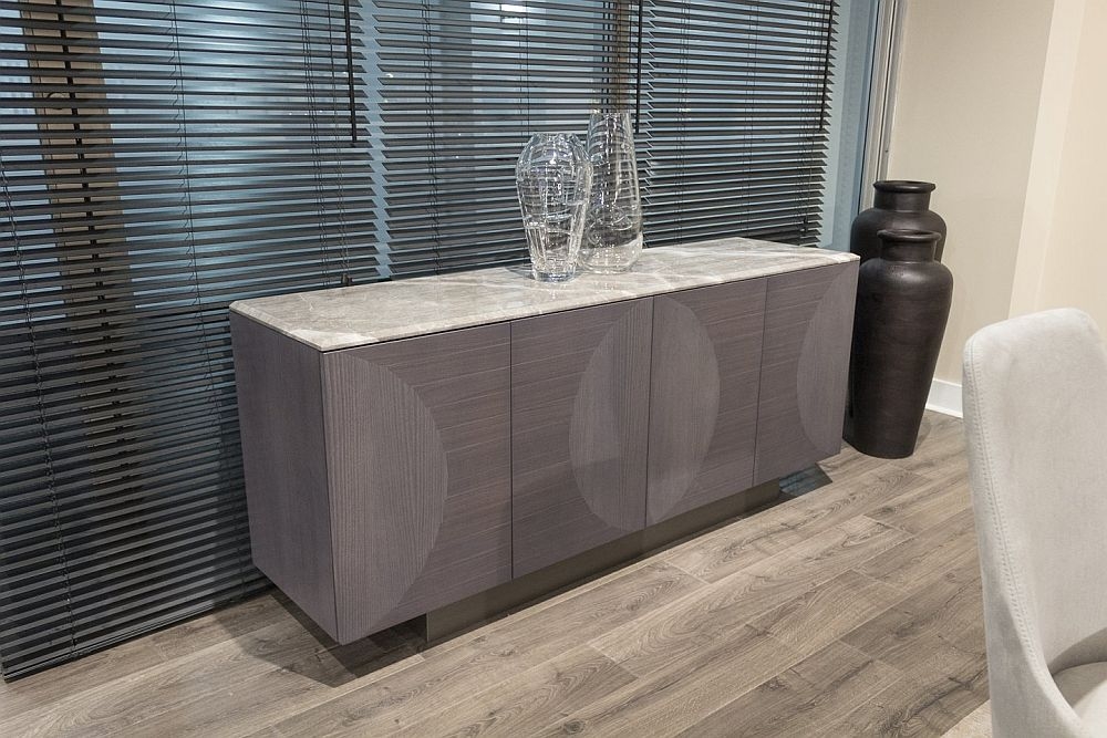 Product photograph of Stone International Opera Marble And Wood 4 Door Large Sideboard from Choice Furniture Superstore.