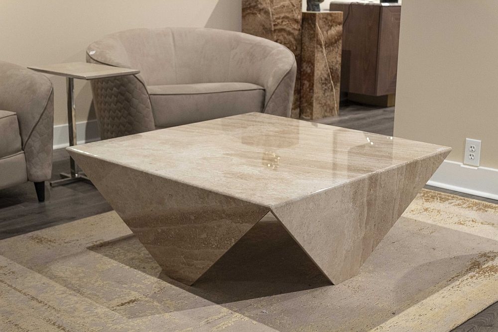 Product photograph of Stone International Origami Marble Occasional Tables from Choice Furniture Superstore.