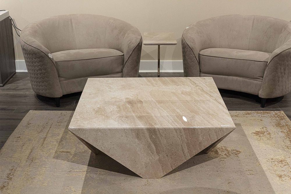 Product photograph of Stone International Origami Marble Occasional Tables from Choice Furniture Superstore.