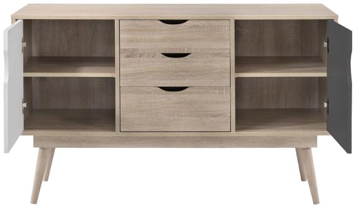 Product photograph of Alford 2 Door 3 Drawer Sideboard from Choice Furniture Superstore.