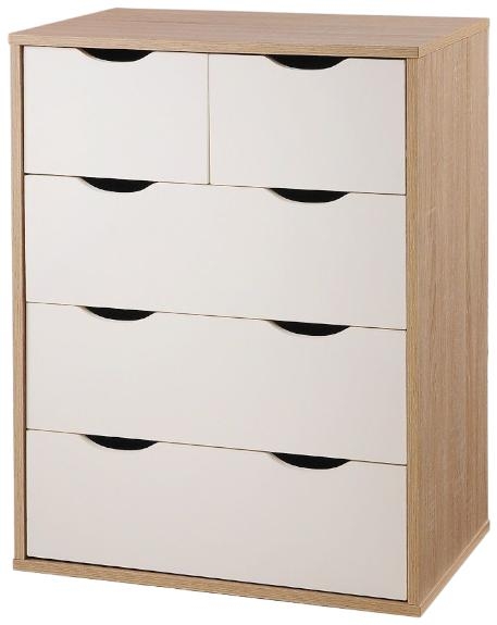 Product photograph of Alton White 3 2 Drawer Chest from Choice Furniture Superstore.