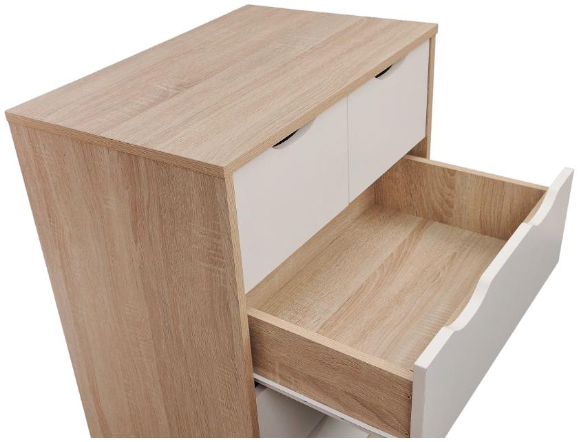 Product photograph of Alton White 3 2 Drawer Chest from Choice Furniture Superstore.