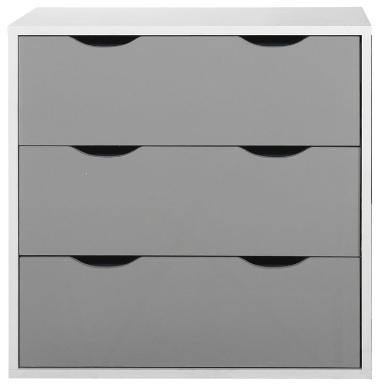 Product photograph of Alton White 3 Drawer Chest from Choice Furniture Superstore.