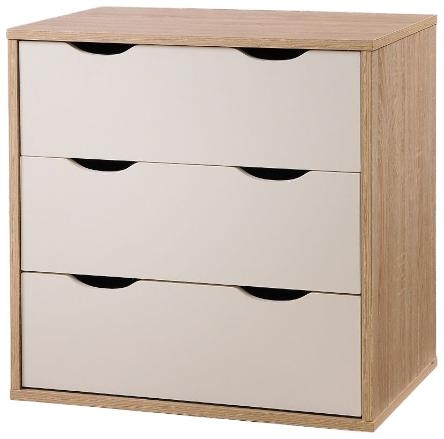 Product photograph of Alton White 3 Drawer Chest from Choice Furniture Superstore.