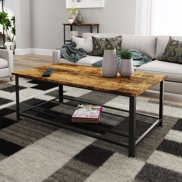 Product photograph of Bala Living Rustic Oak Coffee Table from Choice Furniture Superstore.