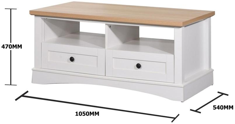 Product photograph of Carden 2 Drawer Coffee Table from Choice Furniture Superstore.