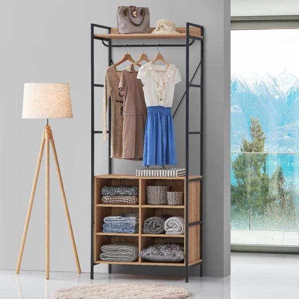 Product photograph of Claire 8 Shelves Wardrobe from Choice Furniture Superstore.