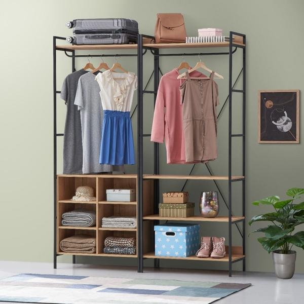 Product photograph of Claire 8 Shelves Wardrobe from Choice Furniture Superstore.