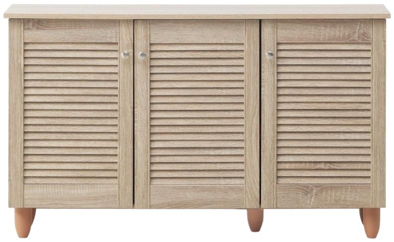 Product photograph of Essentials 3 Door 15 Pairs Shoe Cabinet from Choice Furniture Superstore.