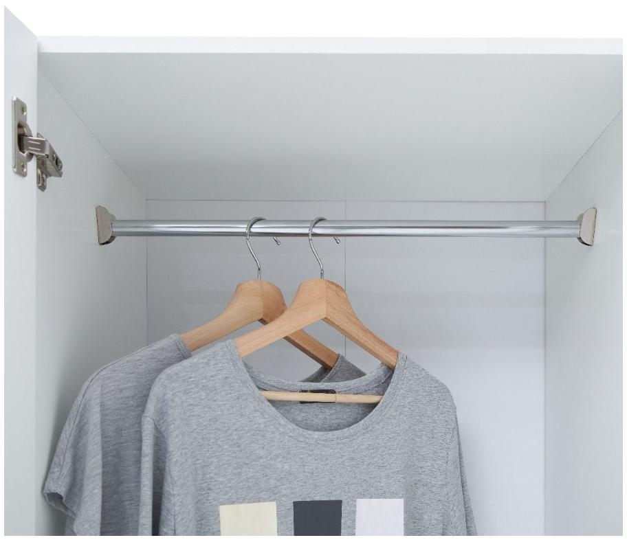 Product photograph of Essentials 2 Door Wardrobe from Choice Furniture Superstore.
