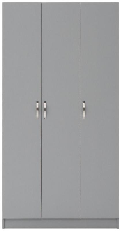 Product photograph of Essentials 3 Door Double Wardrobe from Choice Furniture Superstore.