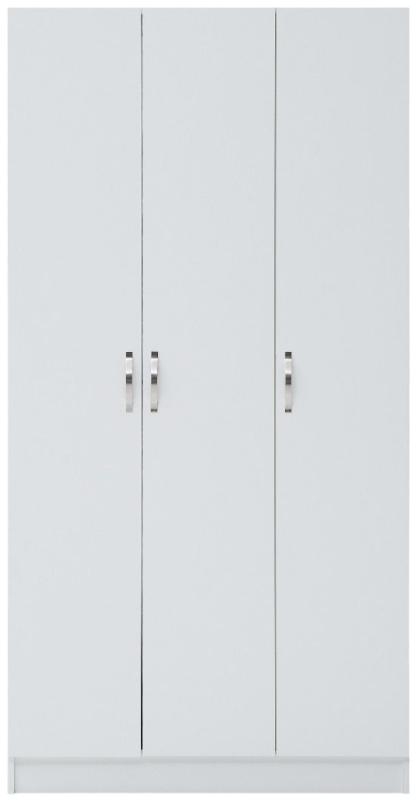 Product photograph of Essentials 3 Door Double Wardrobe from Choice Furniture Superstore.