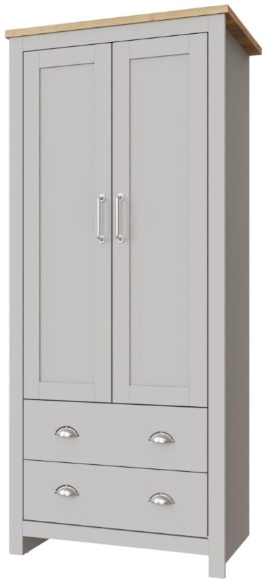 Product photograph of Lisbon 2 Door Wardrobe from Choice Furniture Superstore.