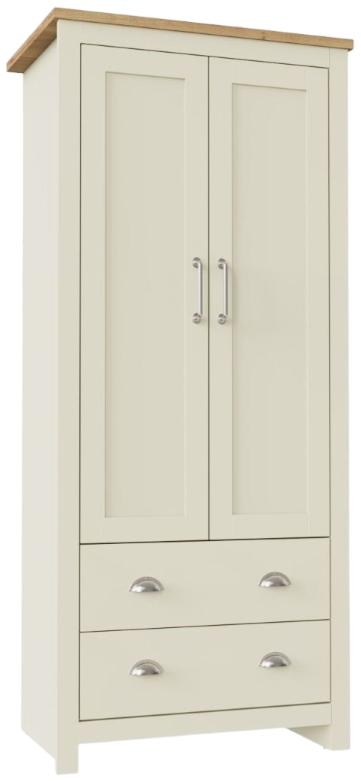 Product photograph of Lisbon 2 Door Wardrobe from Choice Furniture Superstore.