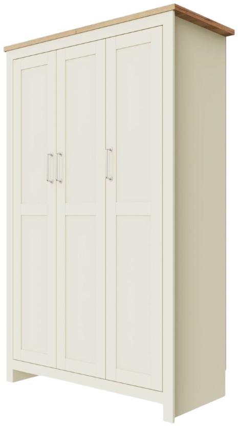 Product photograph of Lisbon 3 Door Wardrobe from Choice Furniture Superstore.