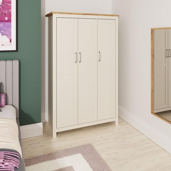 Product photograph of Lisbon 3 Door Wardrobe from Choice Furniture Superstore.