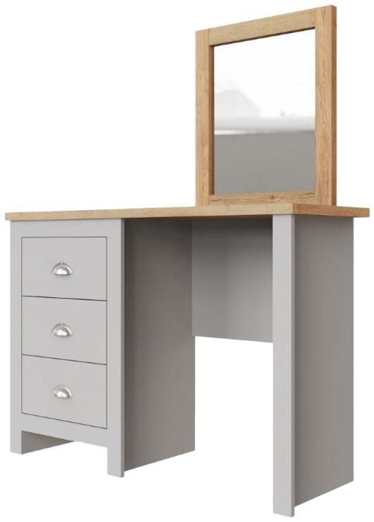 Product photograph of Lisbon 3 Drawer Dressing Table Set from Choice Furniture Superstore.