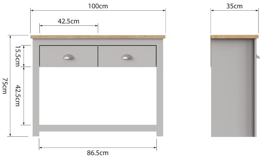 Product photograph of Lisbon Painted Console Table from Choice Furniture Superstore.