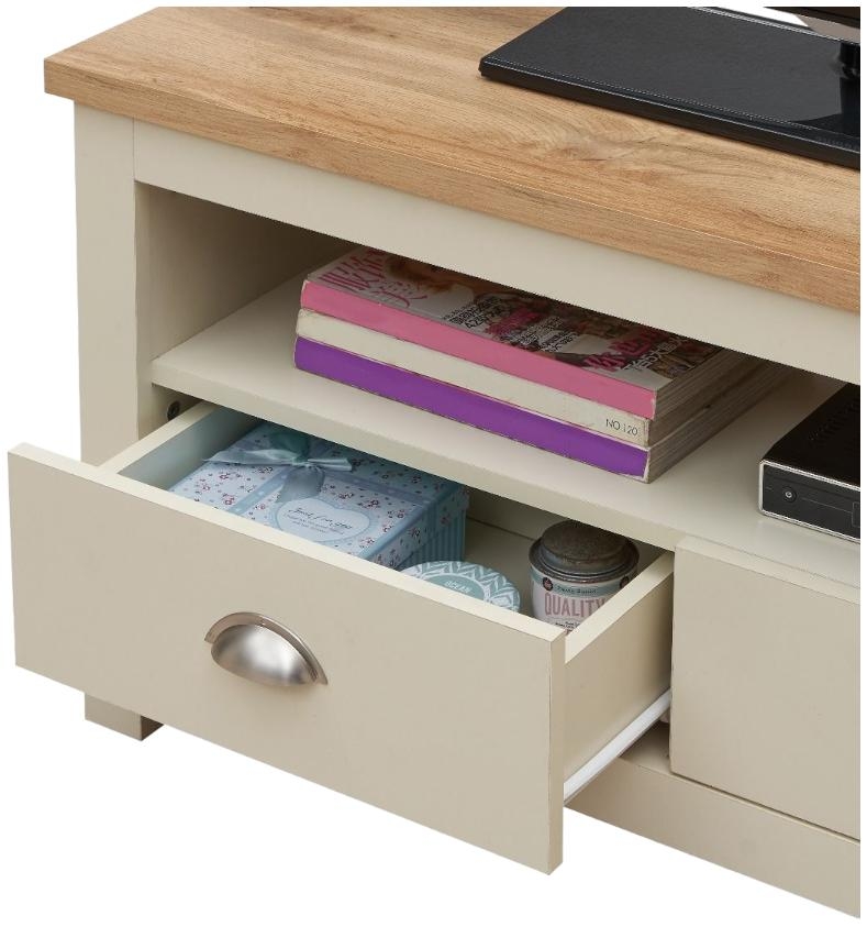 Product photograph of Lisbon 2 Drawer Corner Tv Unit from Choice Furniture Superstore.