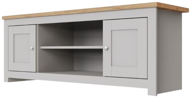 Product photograph of Lisbon 2 Door Tv Unit from Choice Furniture Superstore.