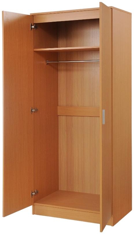 Product photograph of Rio Costa White 2 Door Wardrobe from Choice Furniture Superstore.