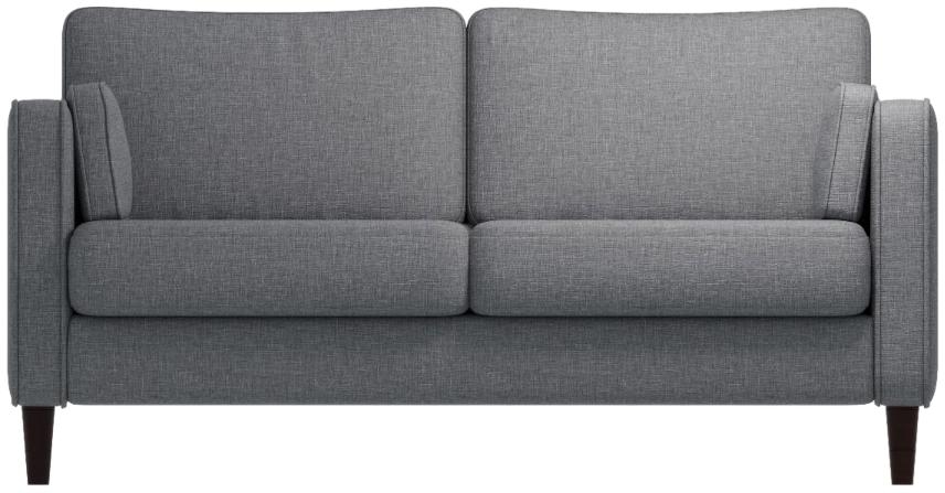Product photograph of Snowdonia Grey 2 Seater Cushion Back Sofa from Choice Furniture Superstore.