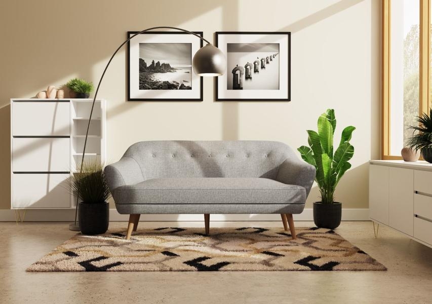 Product photograph of Snowdonia Grey 3 Seater Sofa from Choice Furniture Superstore.