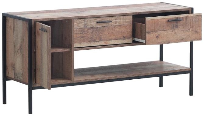 Product photograph of Stretton Rustic Industrial Tv Cabinet from Choice Furniture Superstore.