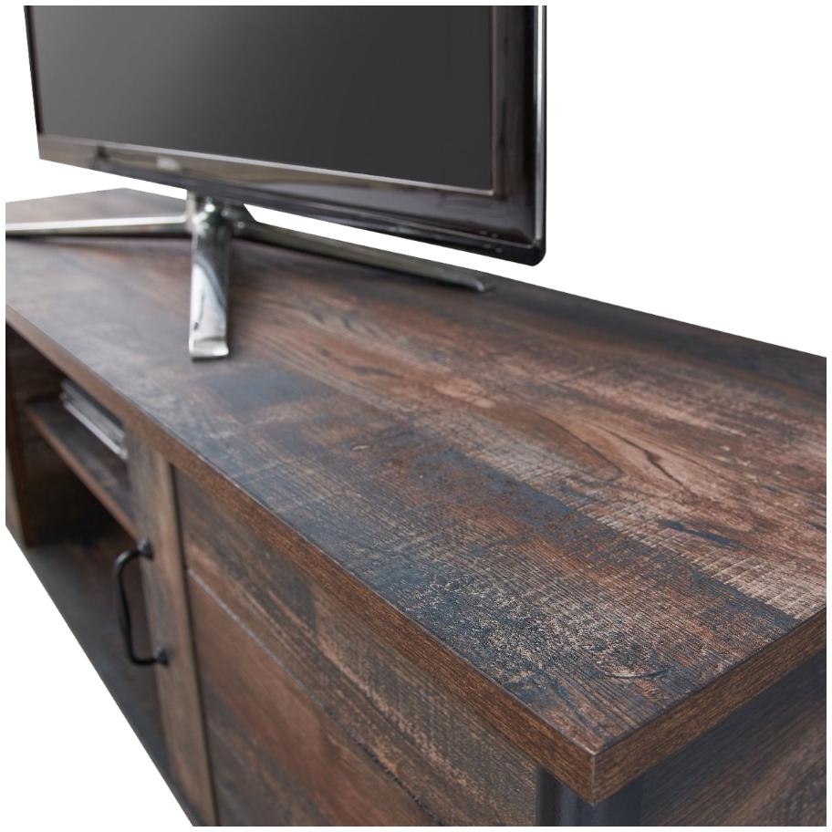 Product photograph of Willow Dark Oak 2 Door Tv Stand from Choice Furniture Superstore.