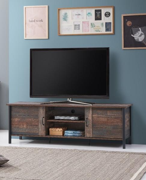 Product photograph of Willow Dark Oak 2 Door Tv Stand from Choice Furniture Superstore.