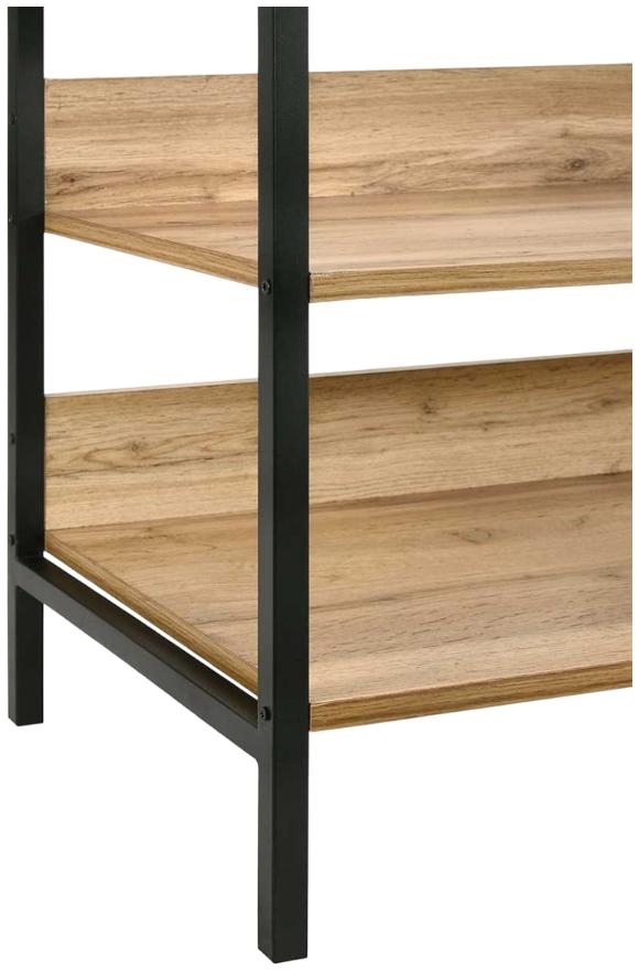 Product photograph of Zahra Ash Oak Open 4 Shelves Wardrobe from Choice Furniture Superstore.