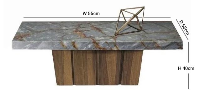 Product photograph of Stone International Empire Marble And Wood Occasional Tables from Choice Furniture Superstore.