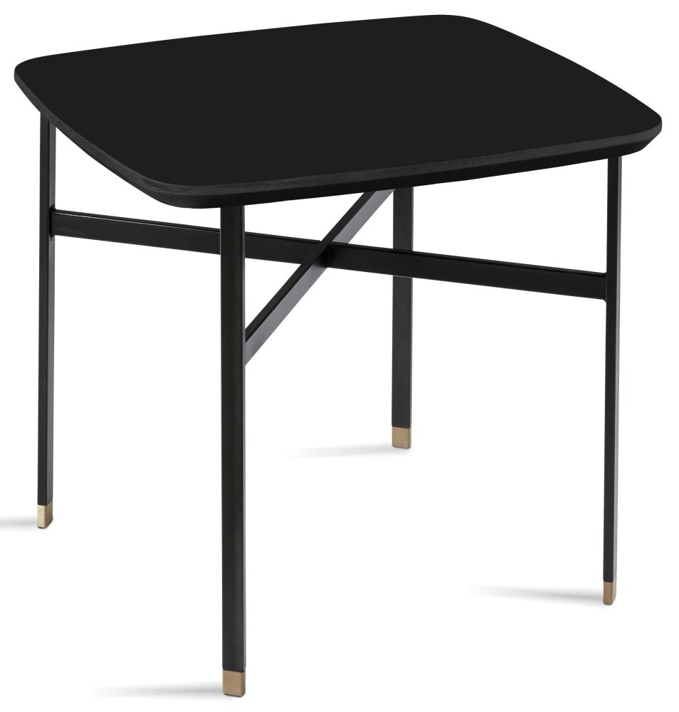 Product photograph of Skovby Sm240 Square Coffee Table With Steel Legs from Choice Furniture Superstore.