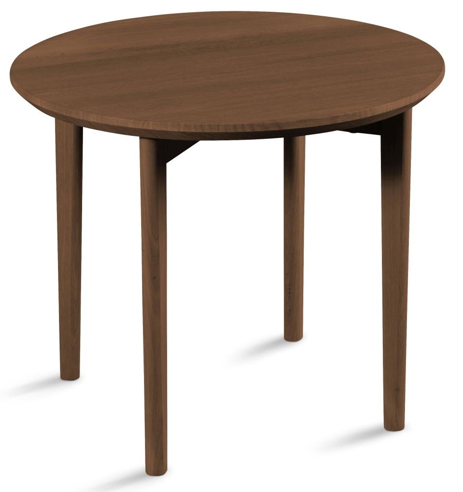 Product photograph of Skovby Sm241 Round Coffee Table With Wooden Legs from Choice Furniture Superstore.