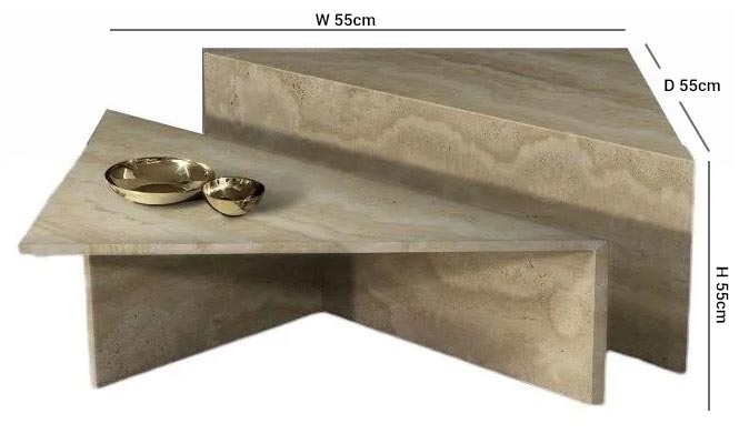 Product photograph of Stone International Miro Marble Occasional Tables from Choice Furniture Superstore.