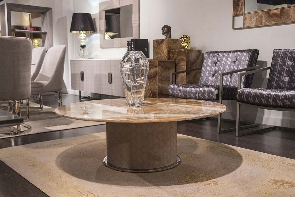 Product photograph of Stone International Prestige Marble Round Coffee Table from Choice Furniture Superstore.