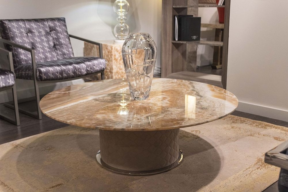 Product photograph of Stone International Prestige Marble Round Coffee Table from Choice Furniture Superstore.